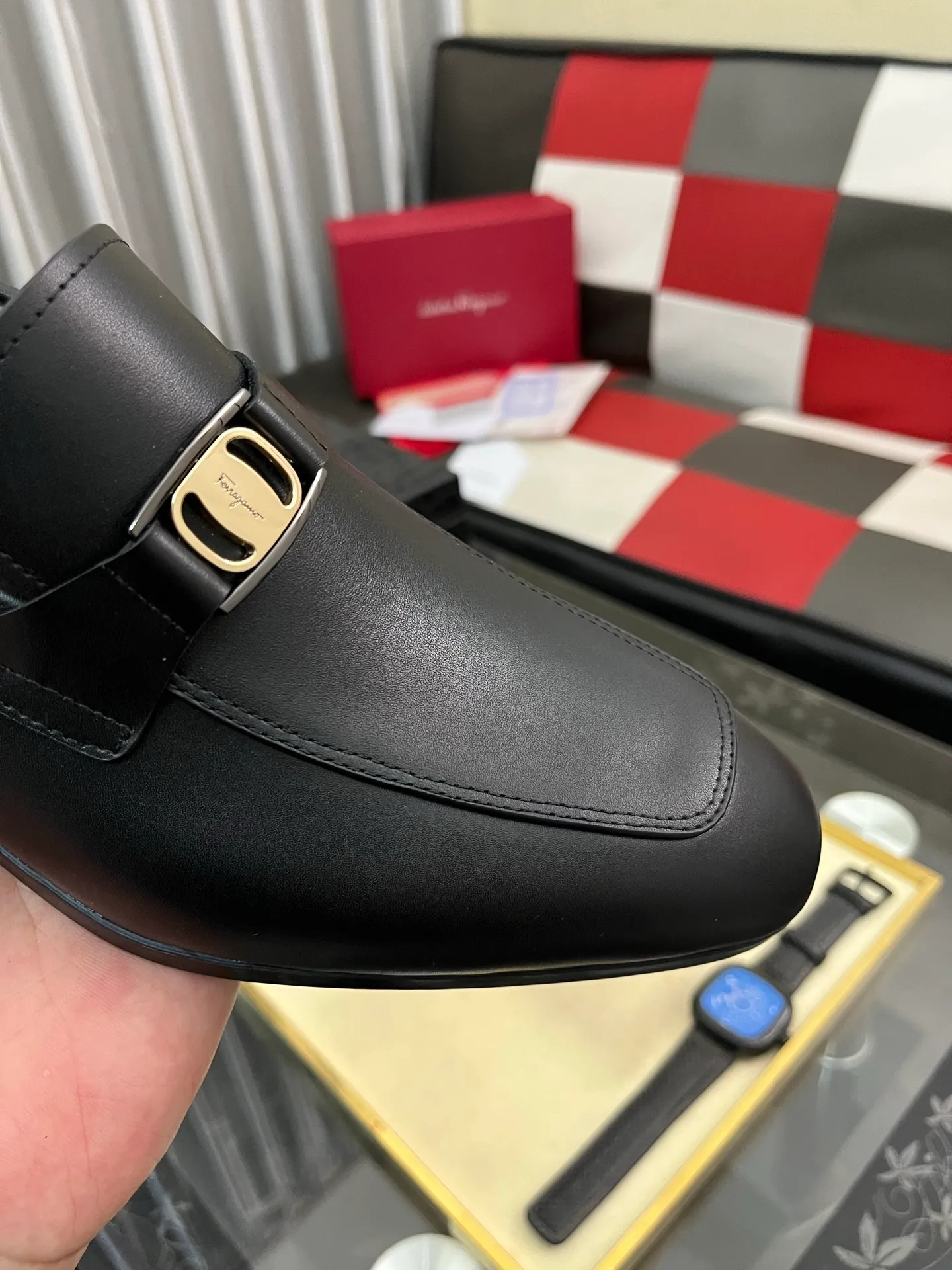 Men's shoes 💰: 600⌚️⌚️【Salvatore Ferragamo】Ferragamo business leather shoes, 1:1 top purchasing quality, imported selected original calfskin for the uppers, imported original water-dyed cowhide for the inner feet, imported original 1:1 customized Italian handmade lightweight foam outsole, code number: 38-44 (45 custom-made)